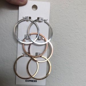Express Hoop Earrings (set of 3)